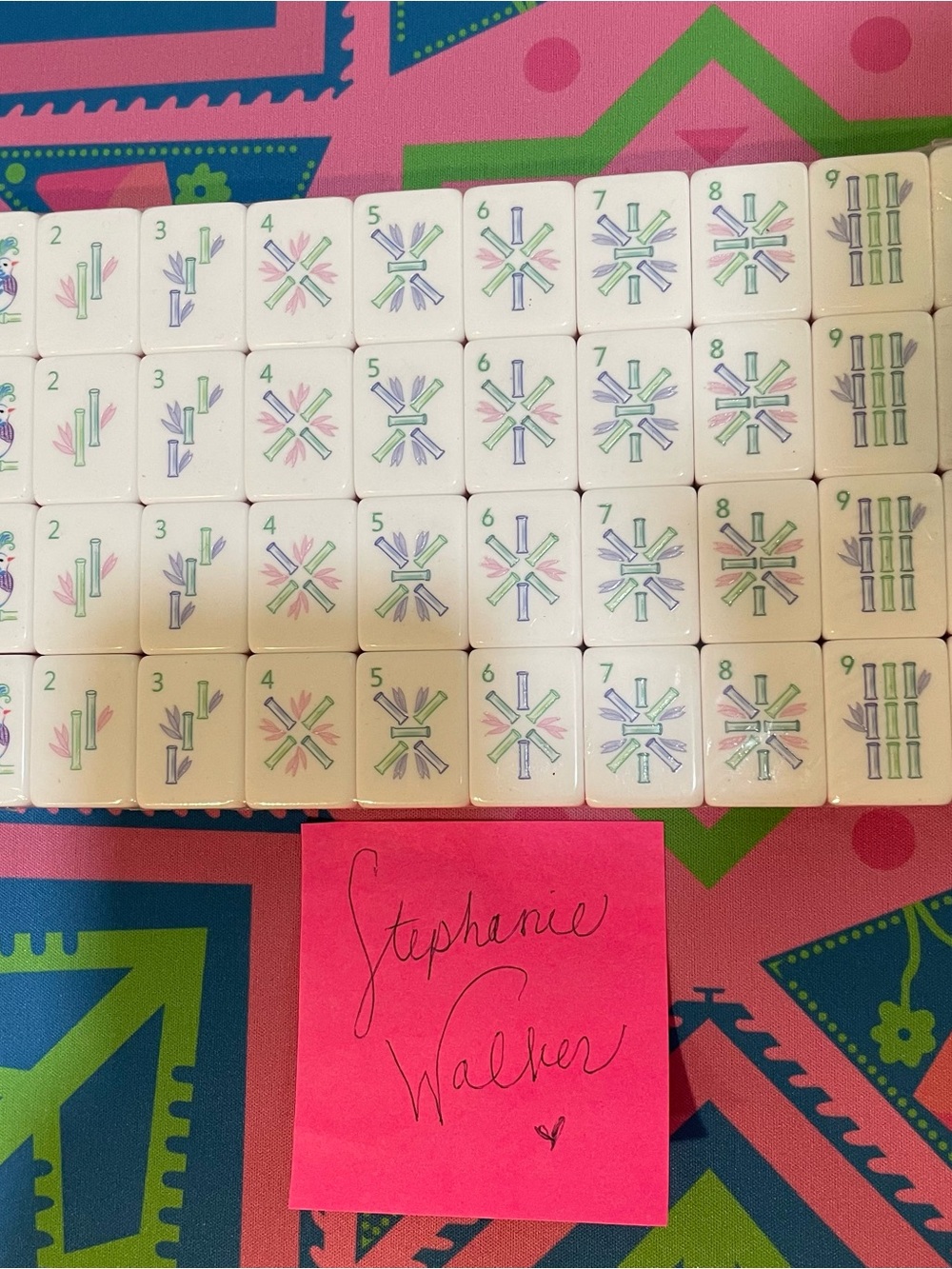 Four layer NEW Boutique-style American Mahjong Tile Set - Picture 6 of 8